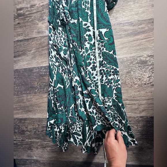 J. Crew Teal and White One-Shoulder Floral Dress - Picture 15 of 15